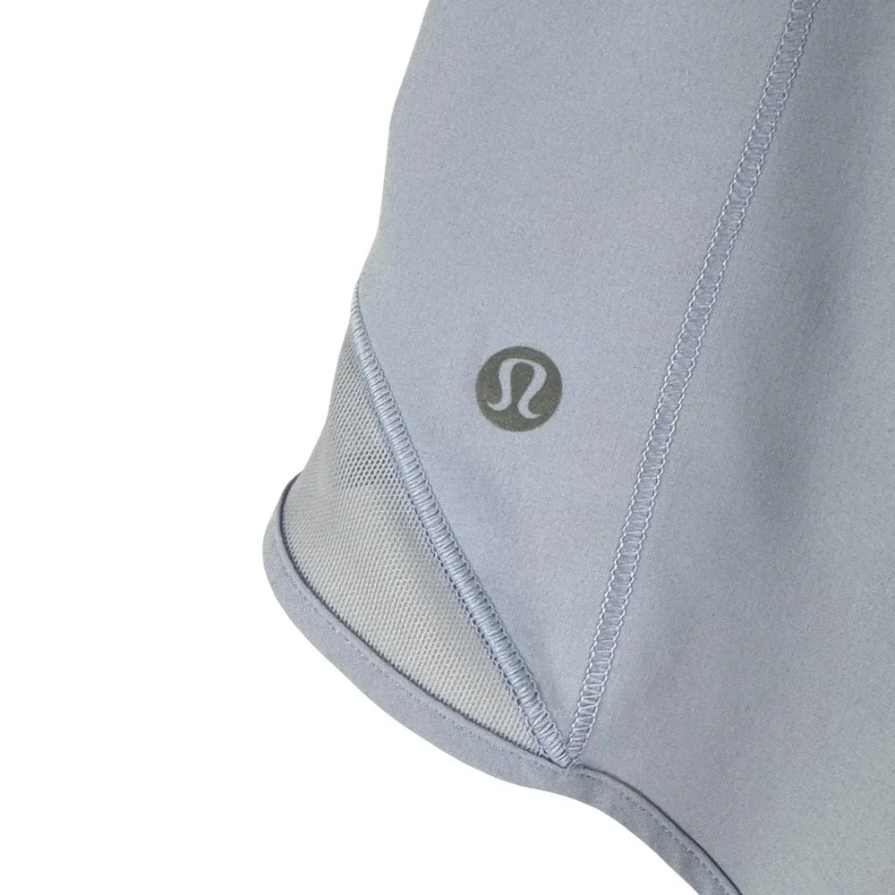 Lululemon Hotty Hot Shorts Womens Size 10 Light‎ Blue Solid Athletic SS-2233